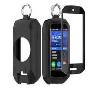 Ermorgen Funda compatible con Garmin Edge 1050 funda de silicona y cristal protector Funda de silicona suave Protección a prueba de golpes todo incluido con llavero + 1 protector de pantalla sobre