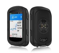 Ermorgen Funda de silicona compatible con Garmin Edge 540/540 Solar / 840/840 Funda solar, funda de silicona suave, protección a prueba de golpes todo incluido - Negro