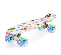 ERNAN Skateboard Complete 22 Inch Mini Cruiser, Rodamientos ABEC-7 y Ruedas 78A PU - para Niños, Adultos, Principiantes con Ruedas Light Up Complete Skateboard