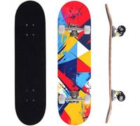 ERNAN Skateboard,Monopatín Completo Profesional de 31 x 8 Pulgadas,7 Capas Monopatín de Madera de Arce con Rodamiento ABEC-7 para Niño Niña/Adulto Principiante.
