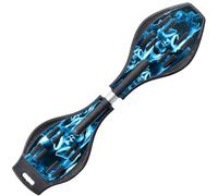ERNAN Waveboard con Ruedas LED, Waveboard Infantil Street Surf Caster Torsion Skateboard Double Deck Casterboards for Niños/Adolescentes (HSK)