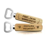 ERNESTINE - Abrebotellas anuncio padrino embarazo - anuncio padrino original - idea de anuncio embarazo - regalo anuncio padrino - sorpresa petición padrino - regalo padrino personalizado embarazo