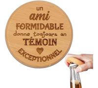 ERNESTINE - Abrebotellas magnético testigo - Idea de anuncio de testigo de boda original - Regalo testigo de boda - accesorio para aperitivos hombre - abridor de botellas temoin - regalo para hombre