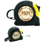 ERNESTINE - Cinta métrica je t'aime papi - regalo para el día del padre y el día del padre - regalo papi accesorio hombre - metro plegable personalizable familia - regalo para hombre, cumpleaños,