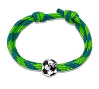 Ernestine - Pulsera de fútbol ajustable de acero inoxidable - Idea de regalo de fútbol - Pulsera deportiva - Regalo para hombre, Navidad, cumpleaños, día del padre, accesorio equipo de Francia, Acero