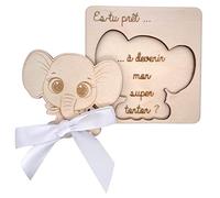 ERNESTINE - Tarjeta de anuncio tonton para embarazo - regalo nacimiento original - anuncio bebé tía y tío original - idea de tarjeta anuncio embarazo sorpresa - tarjeta de madera anuncio bebé tonton