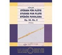 Ernesto kohler : etuden fur flote - studies for flute n_2 op. 33, no. 2 - flute traversiere