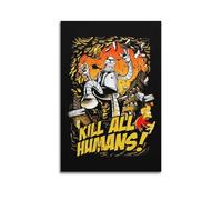 ERNGDFCV Futurama - Póster decorativo de anime, 3 pósteres de pared e impresión artística moderna para decoración de dormitorio familiar, 20 x 30 cm