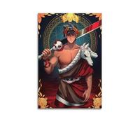 ERNGDFCV Hades - Póster de videojuegos, Dios del Inframundo, pintura decorativa, lienzo, póster de pared e imagen artística moderna para decoración de dormitorio familiar, 20 x 30 cm