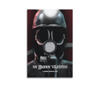 ERNGDFCV Póster de película de San Valentín sangriento, póster decorativo de lienzo para pared e impresión artística moderna para decoración de dormitorio familiar, 40 x 60 cm
