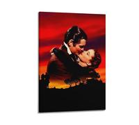 ERNGDFCV Póster decorativo de la película Lo que el viento se llevó para la pared, póster de pared e impresión artística moderna para dormitorio familiar, pósteres de 20 x 30 pulgadas (50 x 75 cm)