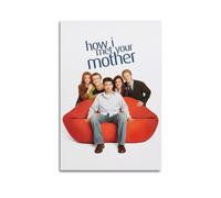 ERNGDFCV Póster decorativo de TV con texto en inglés "How I Met Your Mother" (Cómo conocí a vuestra madre), lienzo para pared e impresión artística moderna, decoración de dormitorio familiar, 16 x 24