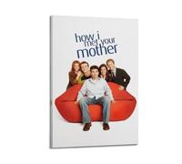 ERNGDFCV Póster decorativo de TV con texto en inglés "How I Met Your Mother" (Cómo conocí a vuestra madre), lienzo para pared e impresión artística moderna, decoración de dormitorio familiar, 16 x 24