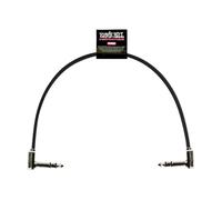 Ernie Ball 12" Single Flat Ribbon Stereo Patch Cable, 1 unidad, 30 cm - Black
