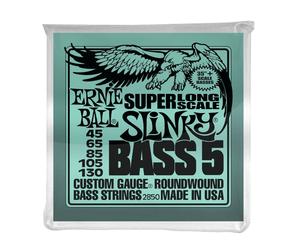 Ernie Ball 2850 Slinky Super Long Scale 5 String Bass Set 45-130