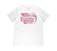 Ernie Ball '62 Camiseta de guitarra eléctrica, Jardín Blanco/Opulento, M