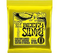Ernie Ball Beefy Slinky - Cuerdas para guitarra eléctrica, entorchado de níquel, 1 paquete, calibre 11-54