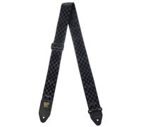 Ernie Ball Black Checkers Jacquard Strap