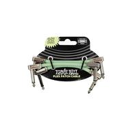 Ernie Ball Cable de conexión flexible de 7,5 cm - brilla en la oscuridad - Paquete de 3