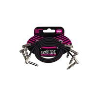 Ernie Ball - Cable de conexión plano para pedales, 0,3 m, 3 unidades