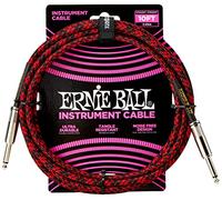 ERNIE BALL - 6394 - Jack/jack cable - 3m red and black
