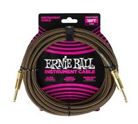 Ernie Ball Cable trenzado para instrumentos, recto/recto, 5,5 m - Pay Dirt