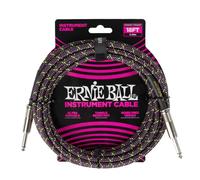 Ernie Ball Cable de Guitarra Trenzado, Recto/Recto, 5.4 m Purple Python