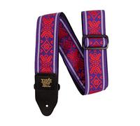Ernie Ball - Correa para guitarra, jacquard, diseño en rojo y morado (Royal Flush Red)