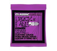 Ernie Ball Cuerdas para guitarra eléctrica Power Slinky Classic Rock n Roll – níquel puro 11-48