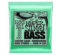 Ernie Ball Cuerdas para bajo eléctrico Hyper Slinky Nickel Wound, calibre 40-100