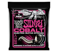 Ernie Ball Super Slinky Cobalt Electric Guitar Strings 3 Pack - 9-42 Gauge