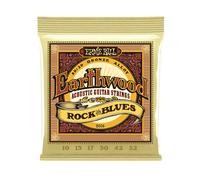 Ernie Ball Cuerdas para guitarra acústica Earthwood Rock and Blues Bronce 80/20 10-58 Juego de 6