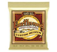 Ernie Ball Earthwood Custom Medium - Cuerdas para guitarra acústica, bronce 80/20, calibre 12.5-56