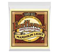 Ernie Ball Earthwood Light - Cuerdas para guitarra acústica y mandolina, bronce 80/20, extremo de aro, calibre 9-34