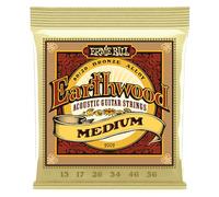 Ernie Ball Cuerdas para guitarra acústica Earthwood Medium, bronce 80/20, calibre 13-56