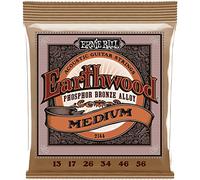 Ernie Ball Earthwood Medium - Cuerdas para guitarra acústica, bronce fosforado, calibre 13-56