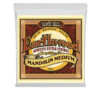 Ernie Ball Earthwood Medium P02065 - Cuerdas para guitarra acústica y mandolina, bronce 80/20, extremo de aro, calibre 10-36