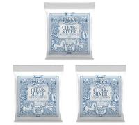 Ernie Ball Ernesto Palla - Cuerdas para guitarra clásica, nailon, transparente y plateado (Paquete de 3)