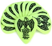 Ernie Ball Everlast - Púas para guitarra, 0,88 mm, 12 unidades, color verde