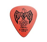 Ernie Ball Everlast - Púas para guitarra, 1,14 mm, 12 unidades, color rojo