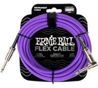 Ernie Ball Flex Cable para instrumentos, recto/acodado, 6.1m - Morado