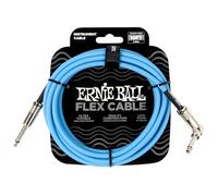 Ernie Ball Flex Cable para instrumentos, recto/acodado, 3m - Azul