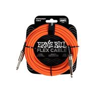 Ernie Ball Flex Cable para instrumentos, recto/recto, 6.1m - Anaranjado