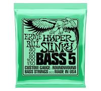 Ernie Ball Hyper Slinky Cuerdas de Bajo Eléctrico de 5 Cuerdas Entorchado de Níquel 40-130