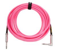 Ernie Ball Cable De Instrumento Trenzado Recto/Ángulo 18ft - Rosa Neón