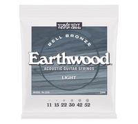 Ernie Ball Light Earthwood Bell Bronze Cuerdas para Guitarra Acústica 11-52
