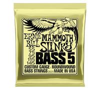 Ernie Ball Mammoth Slinky Cuerdas de Bajo Eléctrico de 5 Cuerdas Entorchado de Níquel 55-145