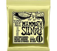Ernie Ball Mammoth Slinky - Cuerdas para guitarra eléctrica, entorchado de níquel, 1 paquete, calibre 12-62