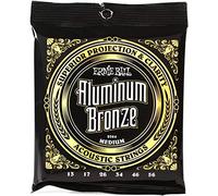Ernie Ball Medium - Cuerdas para guitarra acústica, aluminio y bronce, calibre 13-56