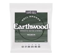 Ernie Ball Medium Earthwood Bell Bronze Cuerdas para Guitarra Acústica 13-56